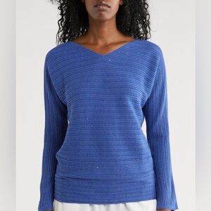 NWT Tommy Bahama Jewel Bay Mini Sequin Sweater Sz M